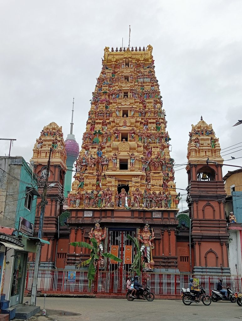 Sri Kaileswaram - the oldest Hindu temple in Colombo. Dating from 1700s. Peaceful temple with a large religious water tank behind it for ablutions.
