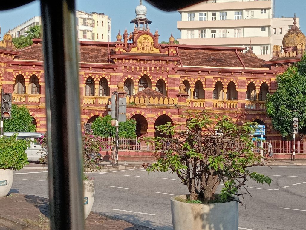 The Victoria Memorial Eye Hospital in its distinctive red brick