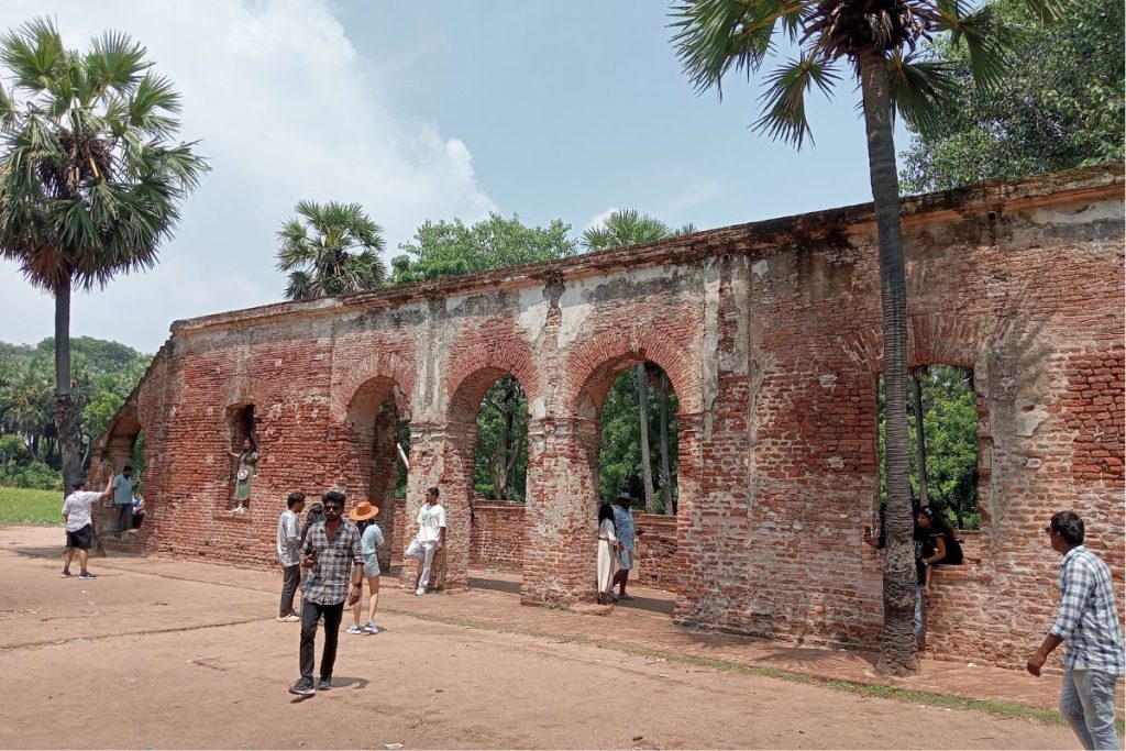 Roman Remains in Pondicherry, which has been used for various things over the ages including a childrens home and a printing house